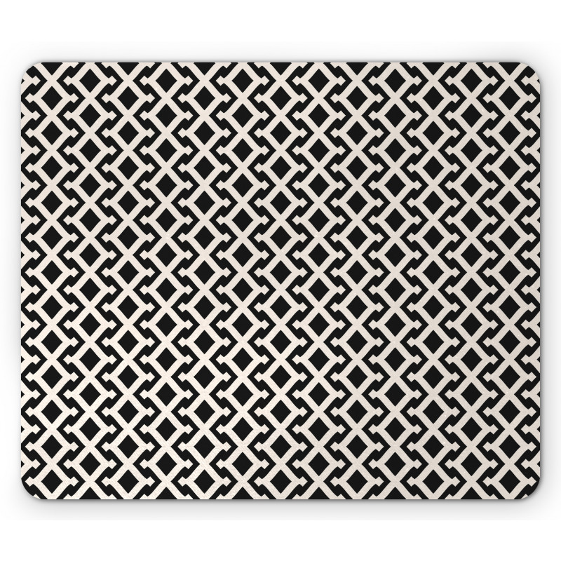 Ethnic Style Rhombuses Mouse Pad