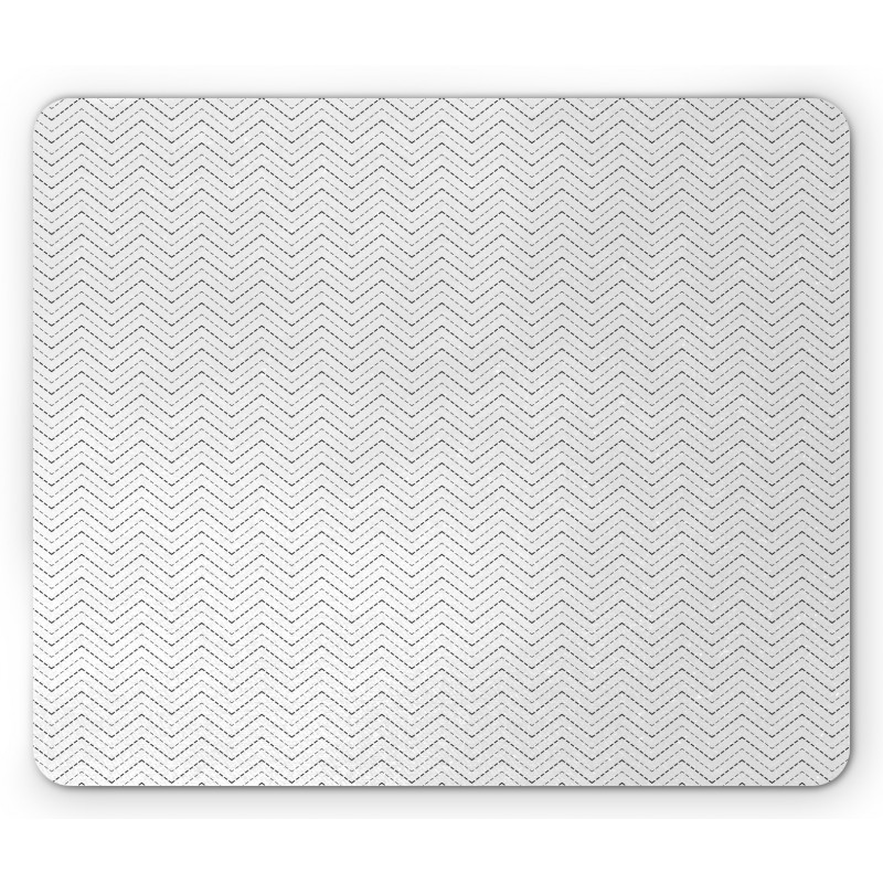 Repeated Dotted Lines Mouse Pad