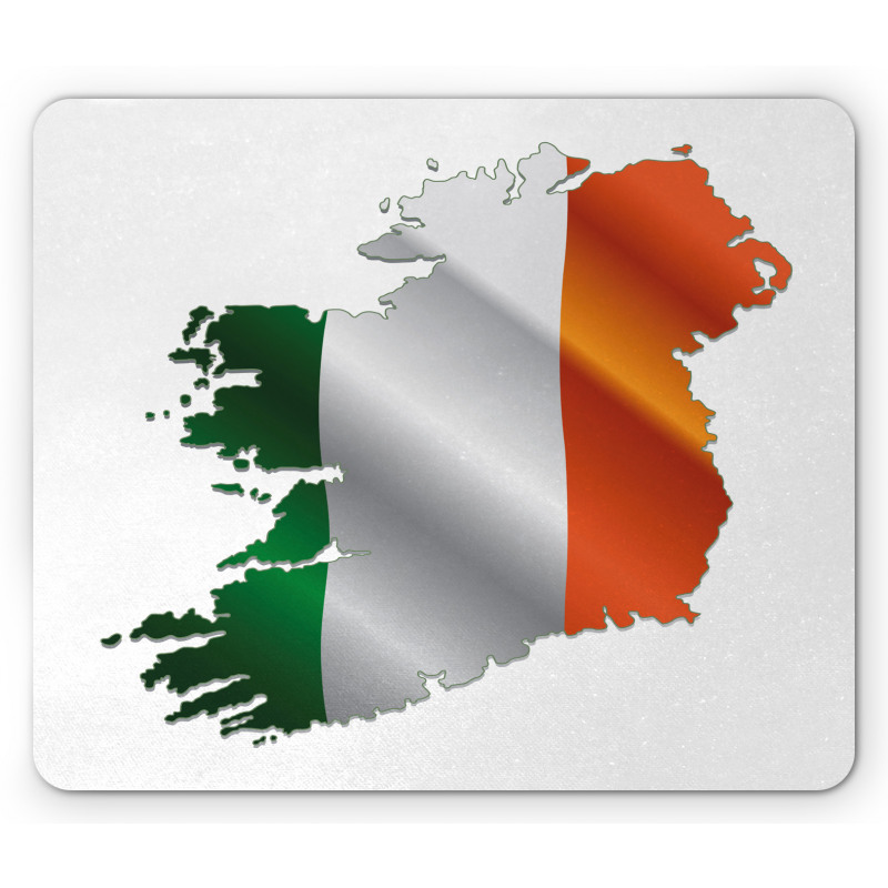 Irish Pride Flag Colors Mouse Pad