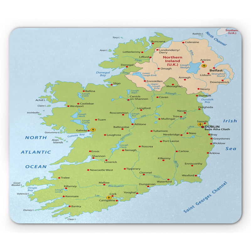 Irish Region European Mouse Pad