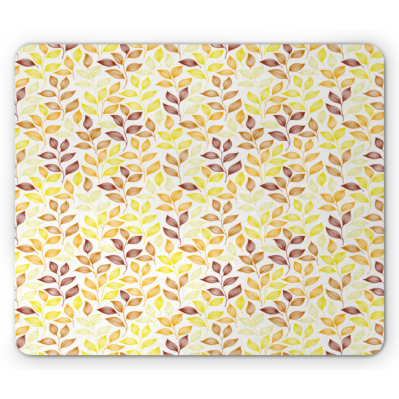 Detail Leaves Sketch Mouse Pad