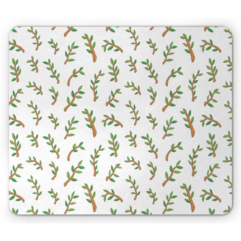 Greenish Leaves Garden Art Mouse Pad