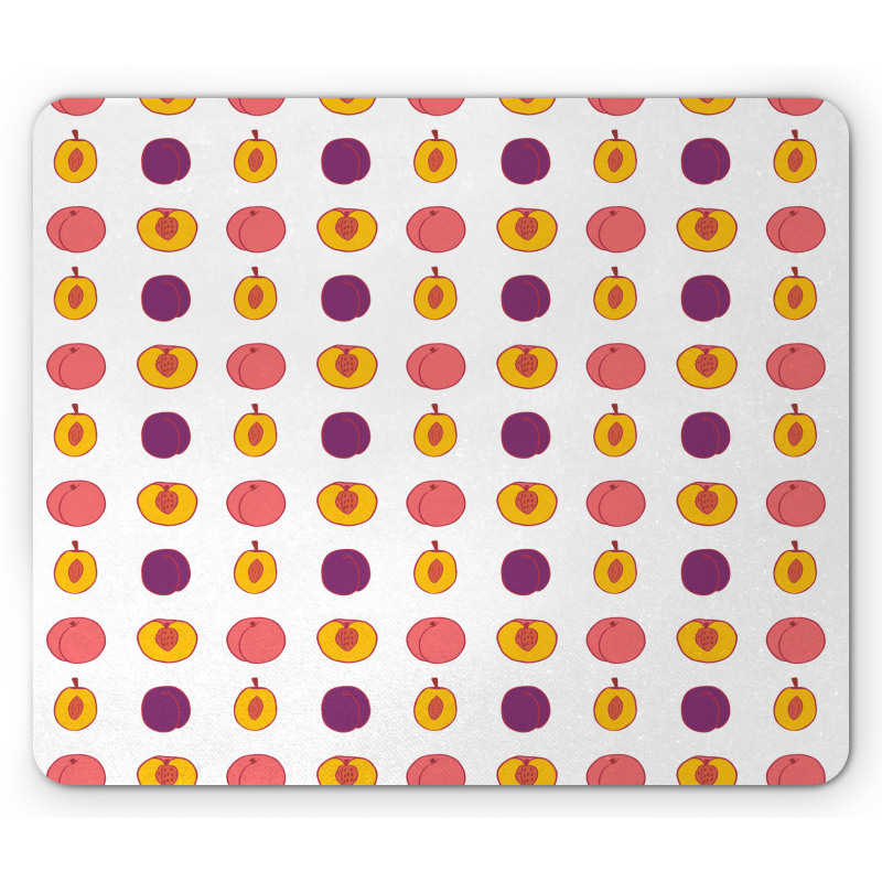 Tasty Food Choices Plum Peach Mouse Pad