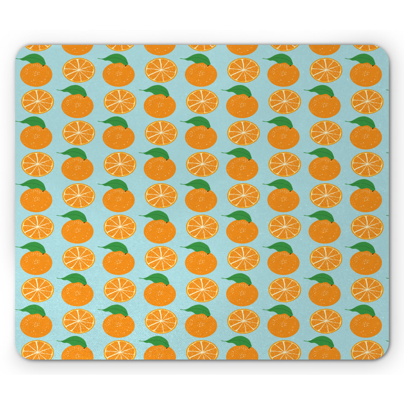 Vitamin C Half Cut Fruits Mouse Pad