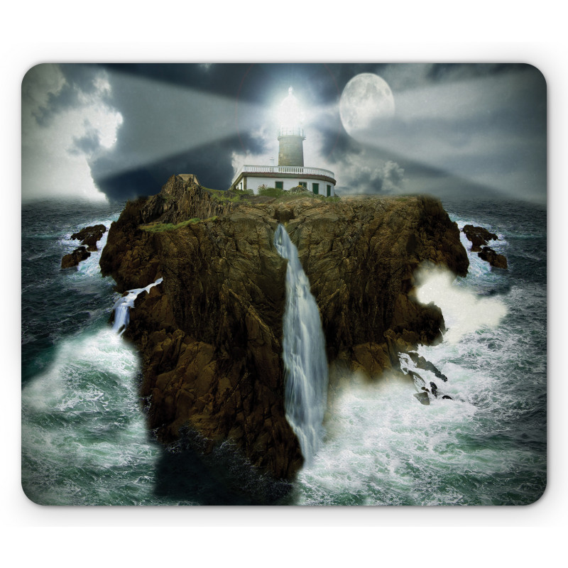 Rocks Stormy Sealife Mouse Pad