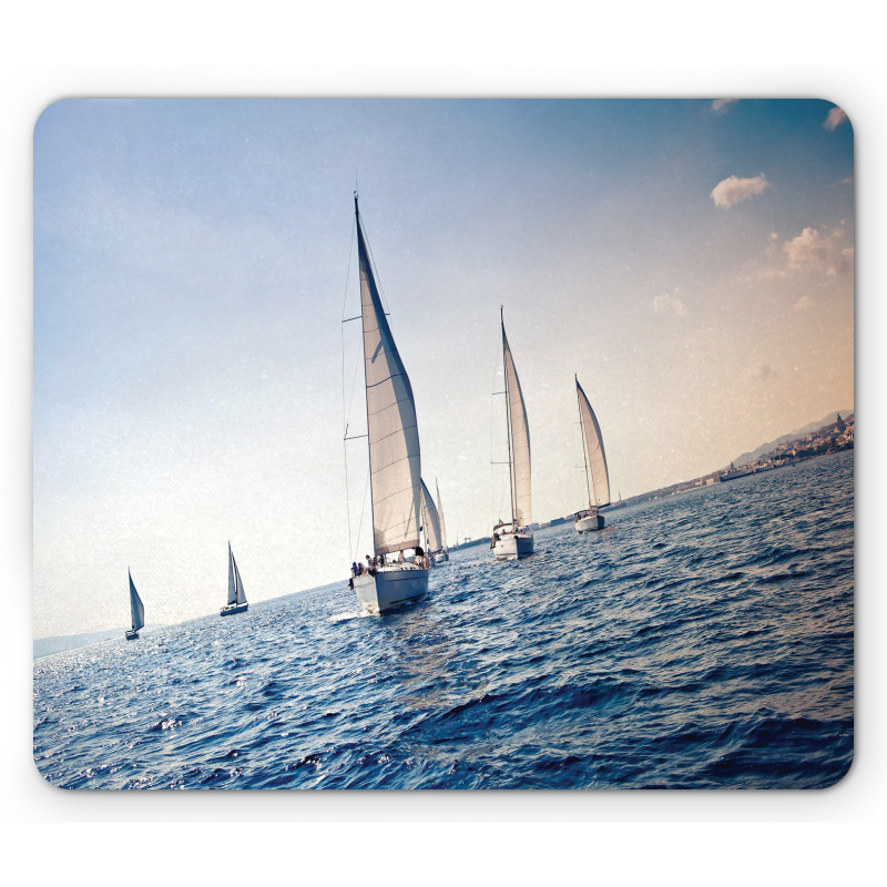 Racing Sport Sailboats Mouse Pad