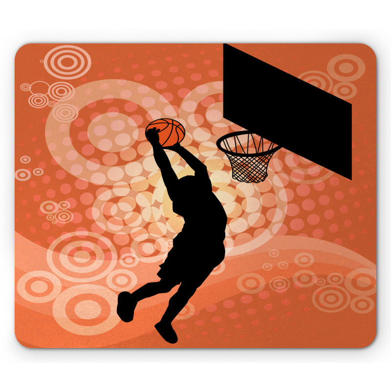 Basketball Dunk Athlete Mouse Pad