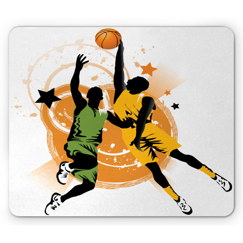 Basketball Players Art Mouse Pad