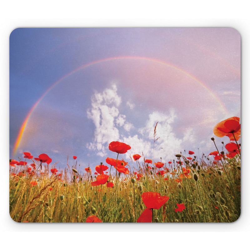 Poppy Flowers on Meadow Mouse Pad