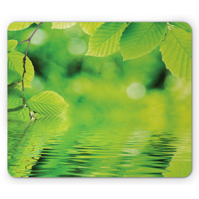 Leaves and River Peace Mouse Pad