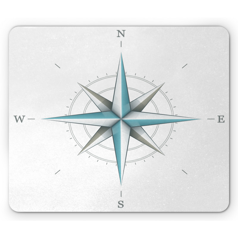 Antique Wind Rose Mouse Pad