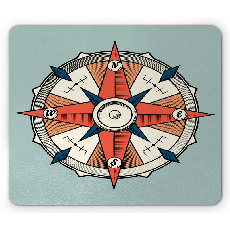 Cruise Compass Grunge Mouse Pad