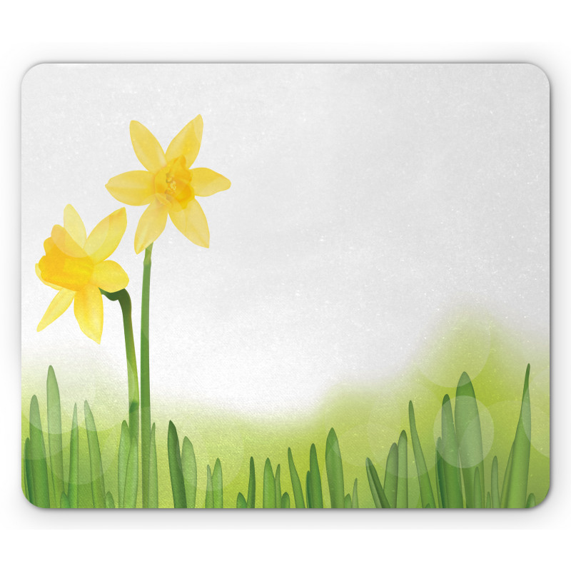 Daffodils with Grass Mouse Pad