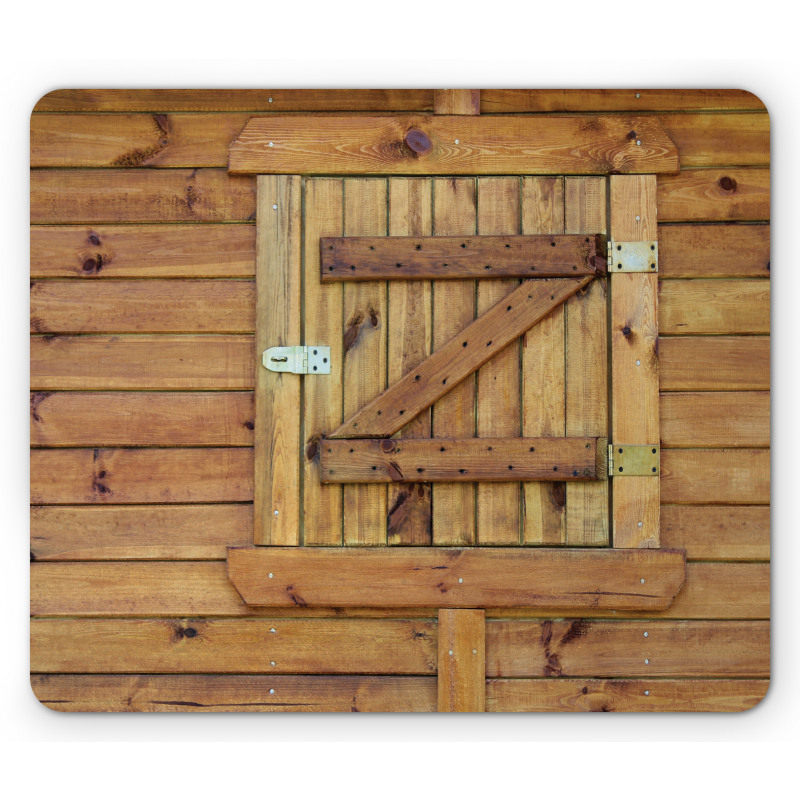 Grunge Wooden Shutters Mouse Pad