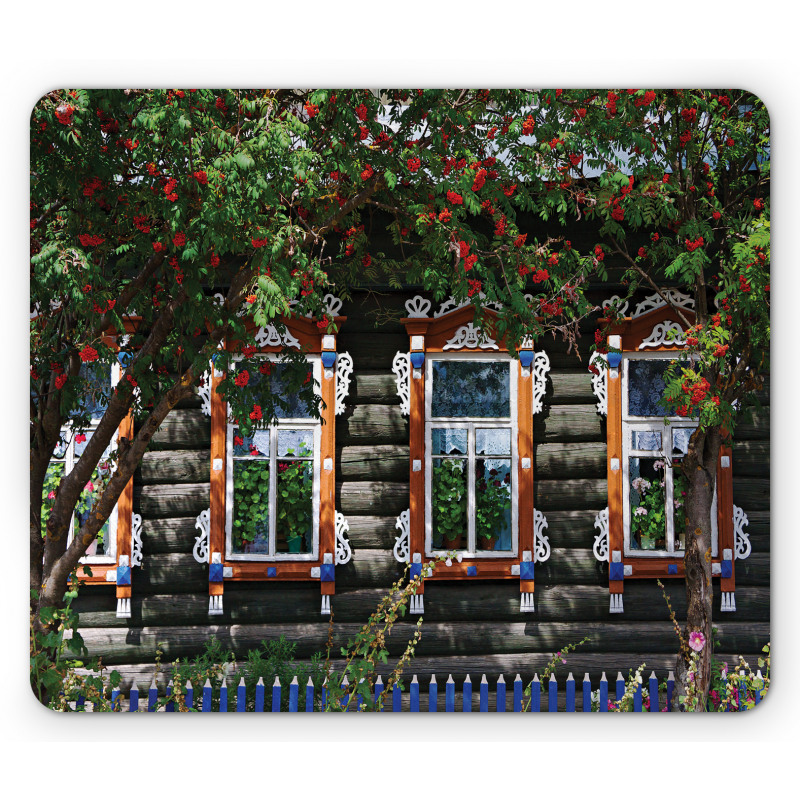 Ornate Wooden Shutters Mouse Pad