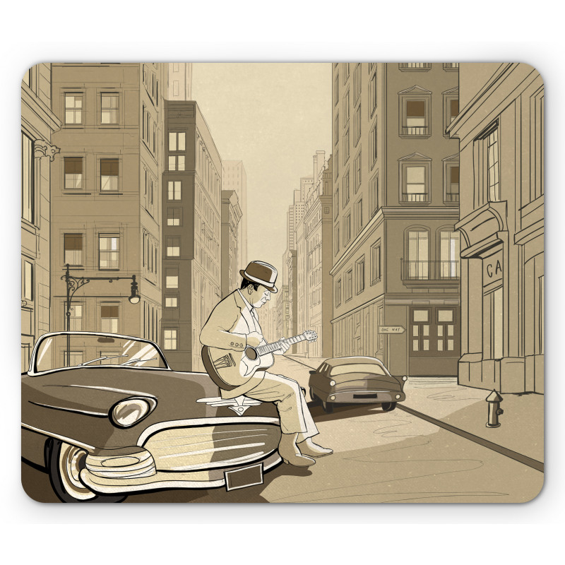 Old Street of New York Mouse Pad