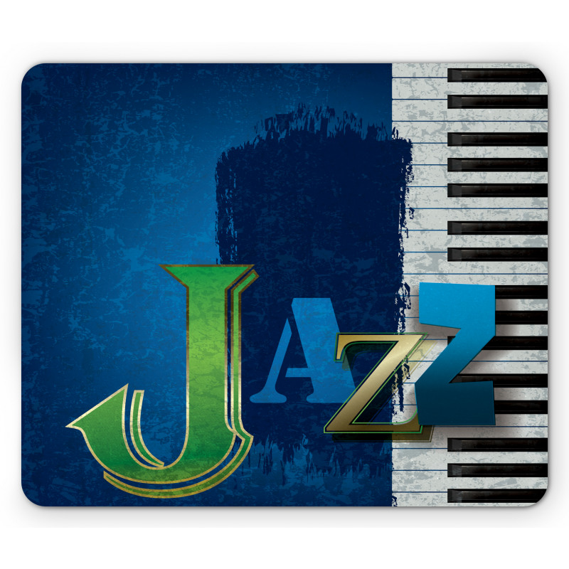Jazz Music Keys Guitar Mouse Pad
