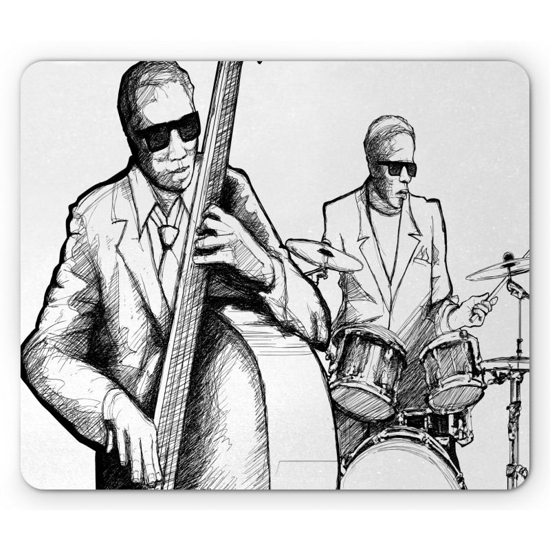 Jazz Band Musicians Mouse Pad