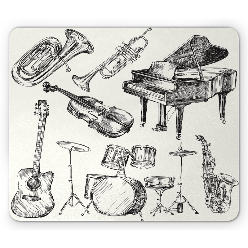Musical Instruments Mouse Pad