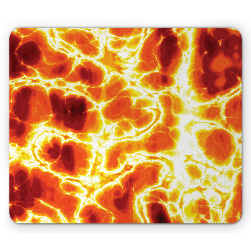 Hot Burning Lava Fire Mouse Pad