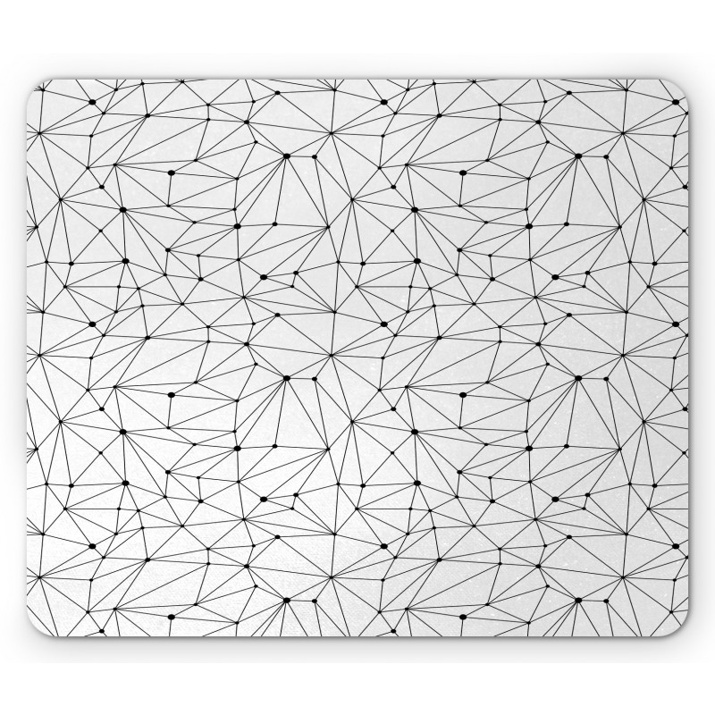 Modernistic Network Lines Dot Mouse Pad