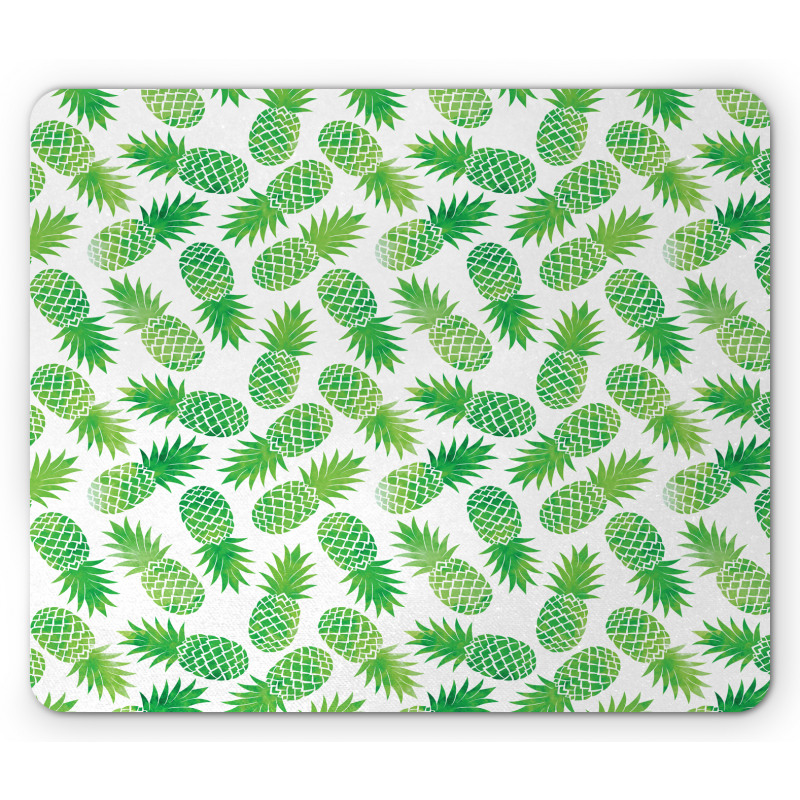 Exotic Pineapple Pattern Mouse Pad