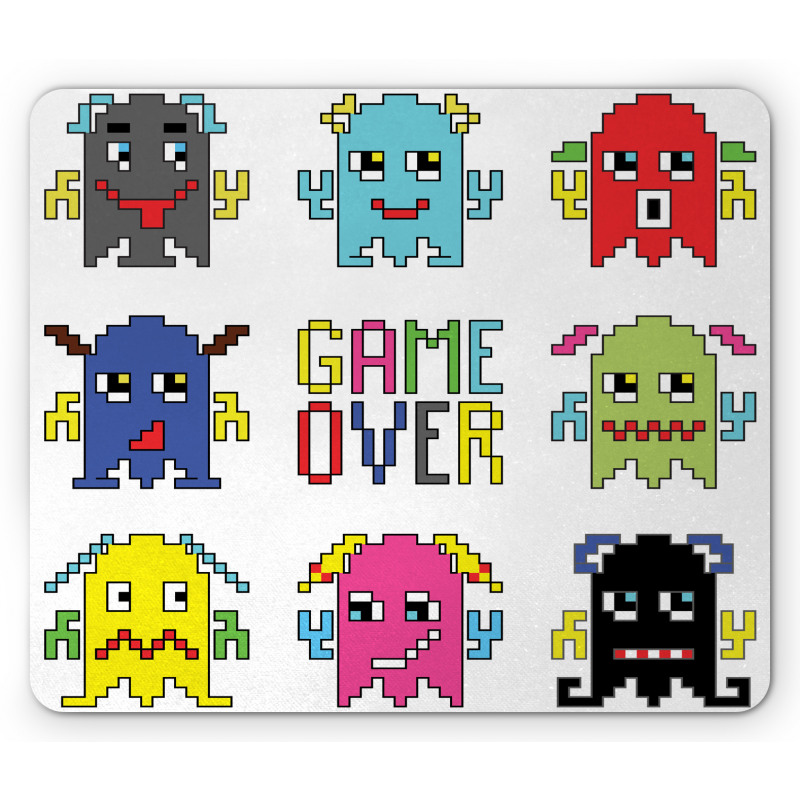 Pixel Robot Emotion Mouse Pad