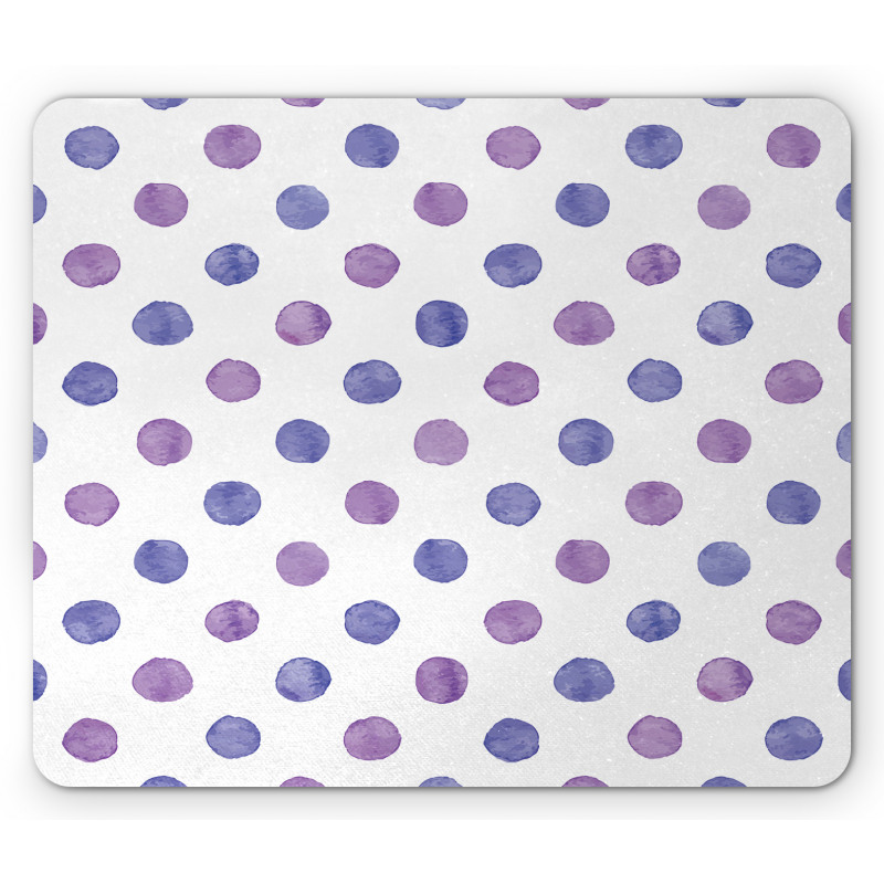 Watercolor Polka Dots Mouse Pad