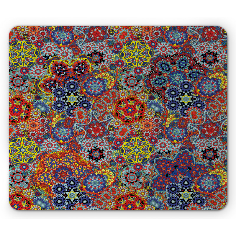 Combined Nested Paisley Mouse Pad