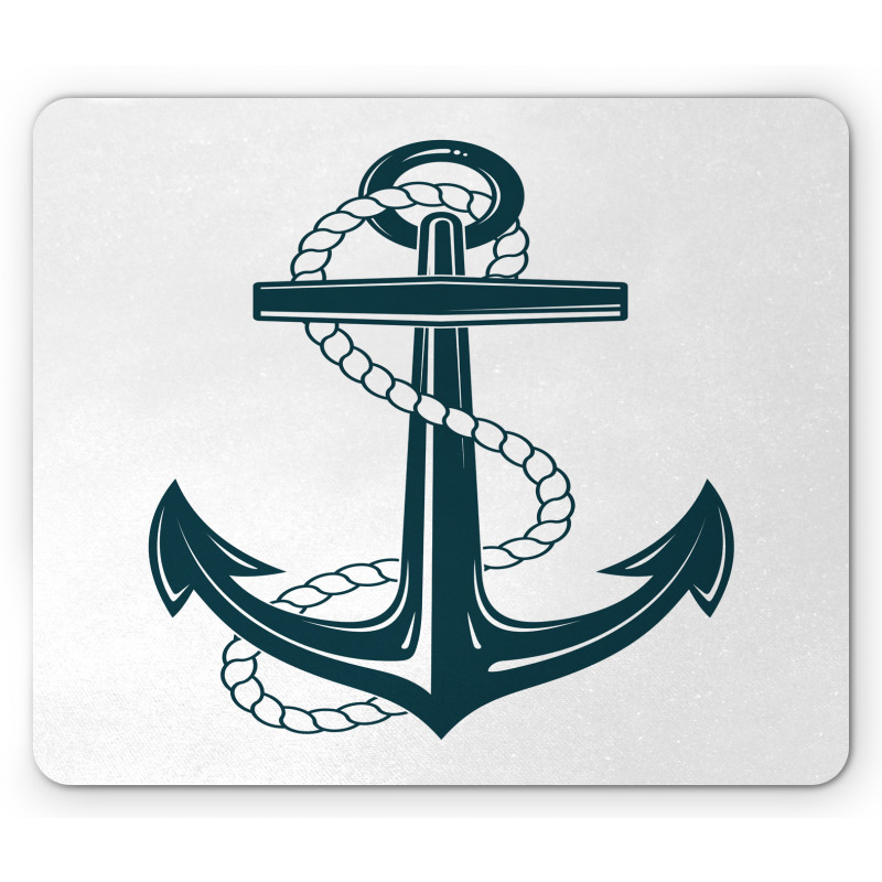 Maritime Anchor and Rope Mouse Pad