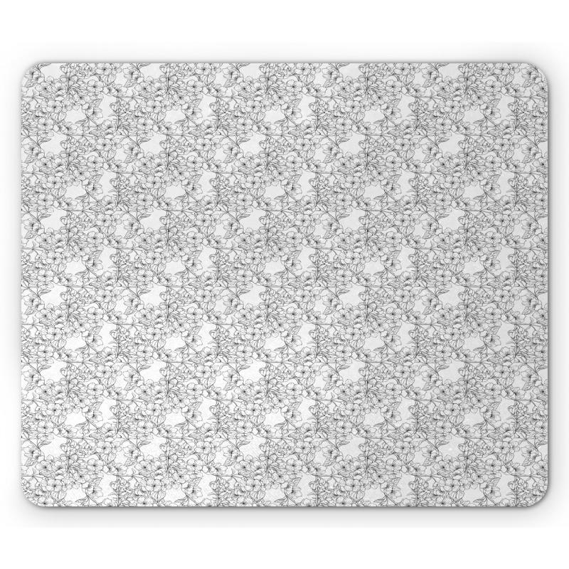 Floral Blossoming Branches Mouse Pad