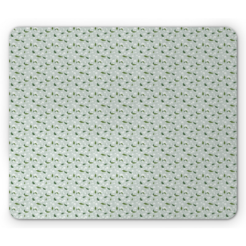 Simple Petals Pastel Nature Mouse Pad