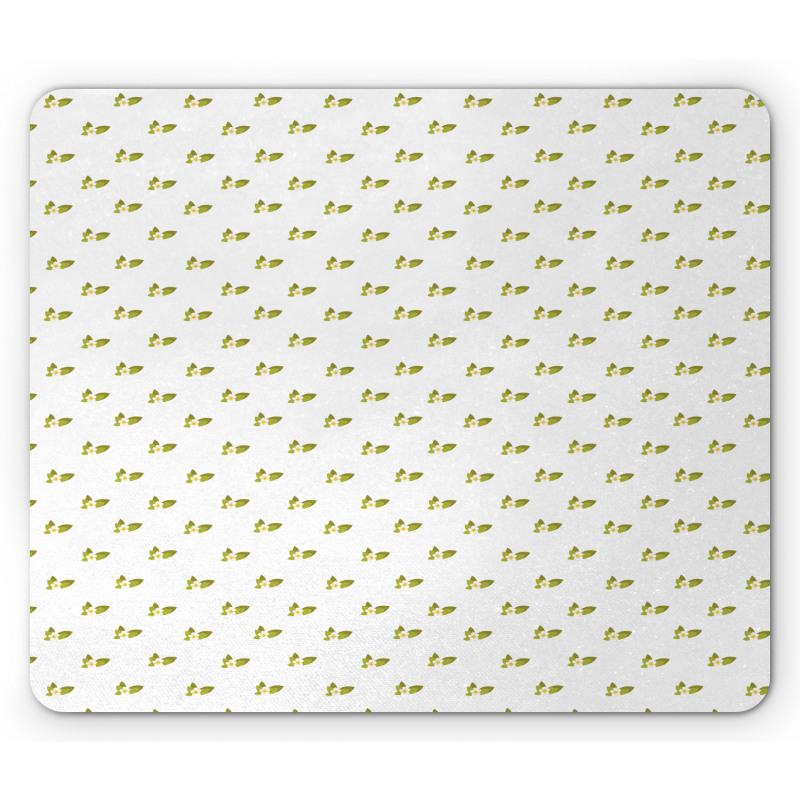 Minimal Flowers Nature Art Mouse Pad