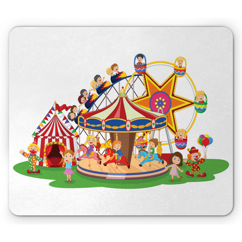 Clowns and Children Fun Art Mouse Pad