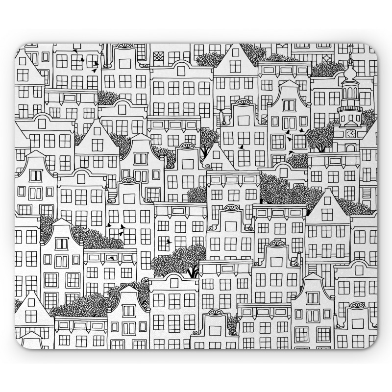 European Houses Urban Mouse Pad