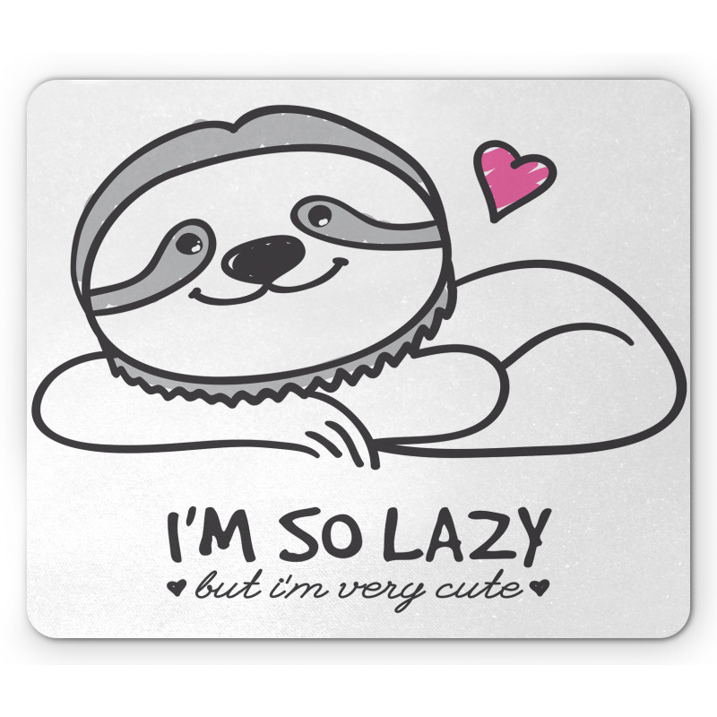 Cartoon Funny Words Mouse Pad