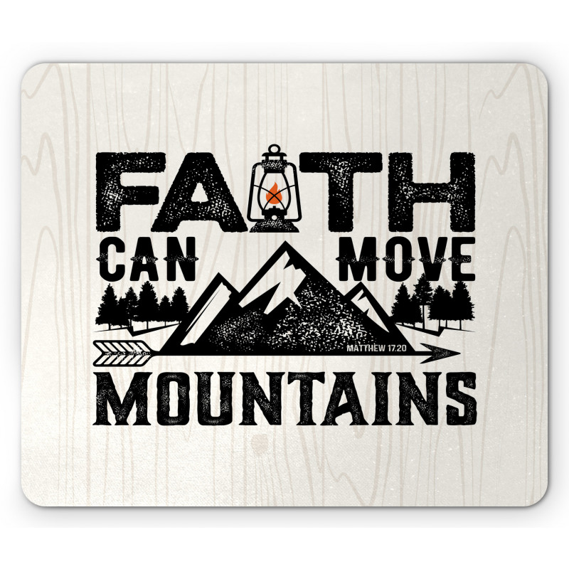 Faith Can Move Mountains Art Mouse Pad