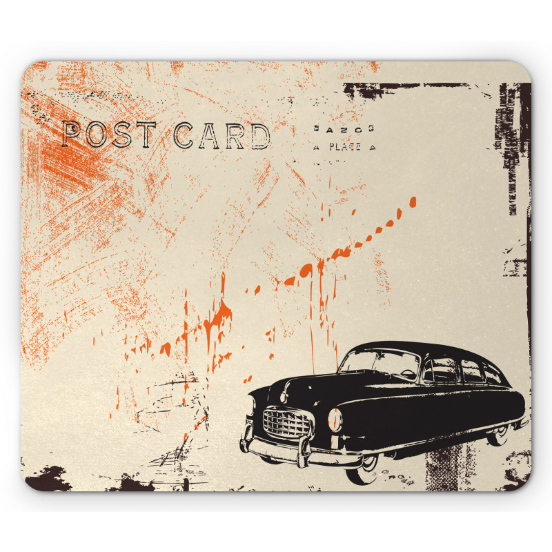 Old Fashioned Car Art Mouse Pad