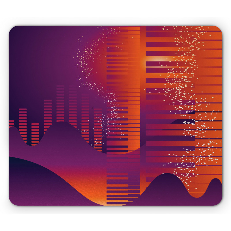 Abstract Volumes Bar Motif Mouse Pad