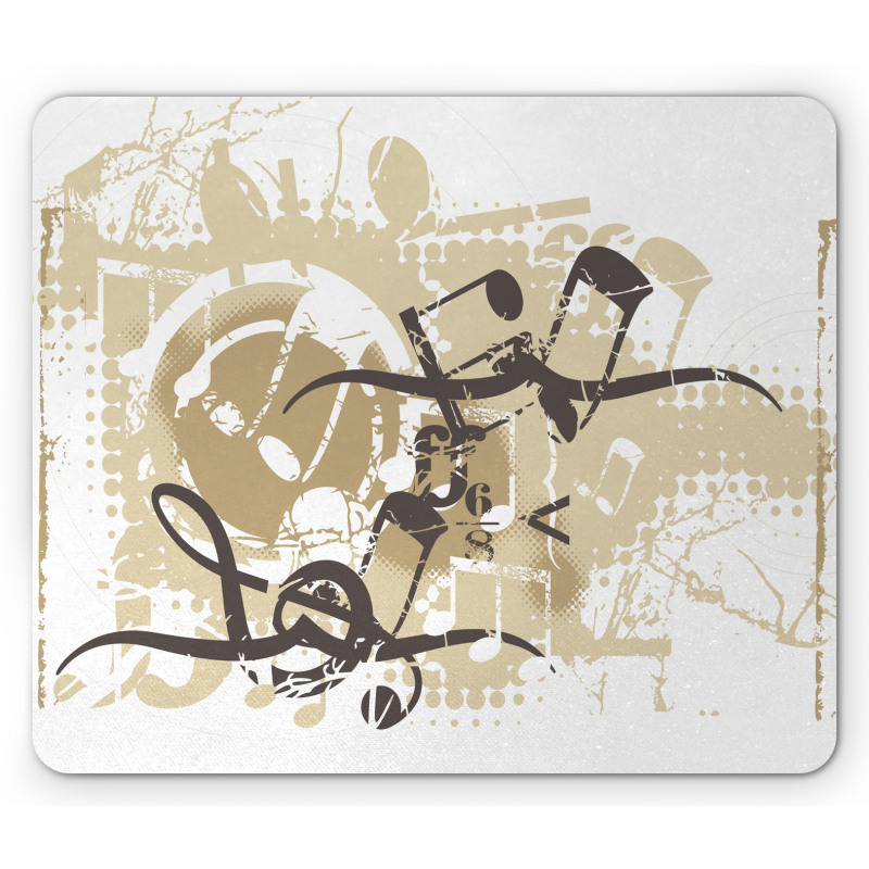 Treble Chef Halftone Motifs Mouse Pad