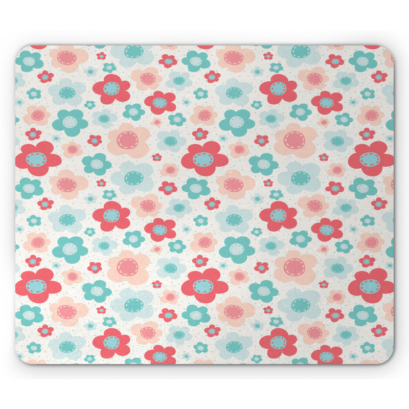 Pastel Childish Spring Art Mouse Pad