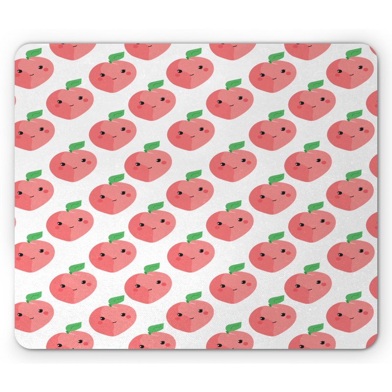Kawaii Smiling Fruit Cartoon Mouse Pad