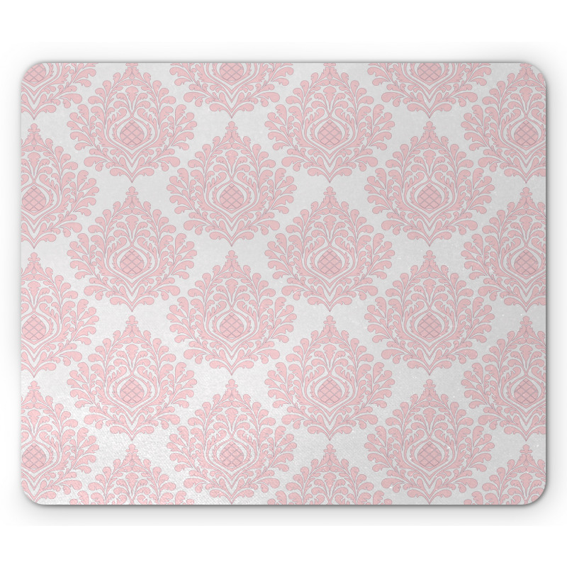 Pink Victorian Pattern Mouse Pad