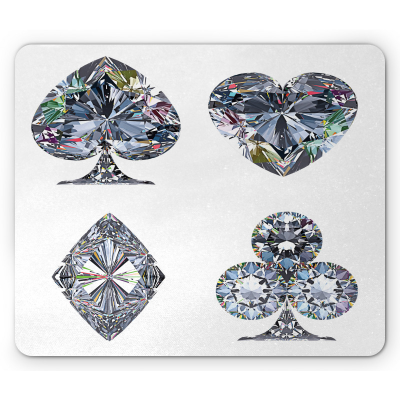 Heart Shaped Diamonds Mouse Pad