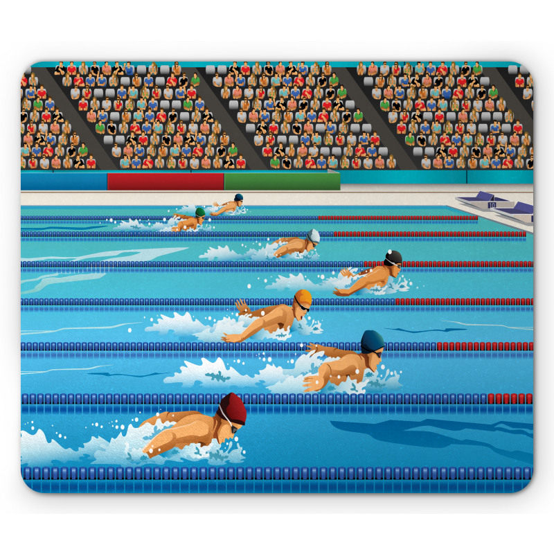 Olympics Swimming Race Mouse Pad