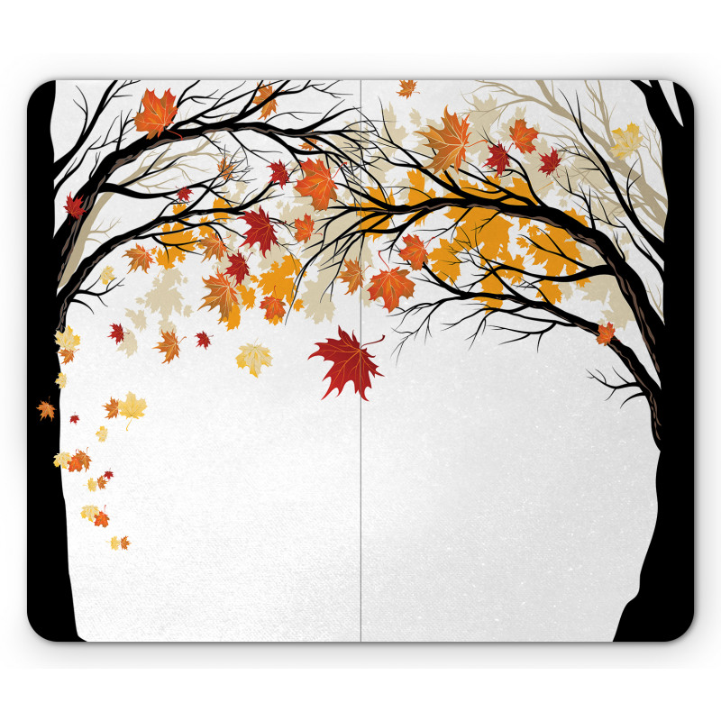 Trees with Dried Leaves Mouse Pad