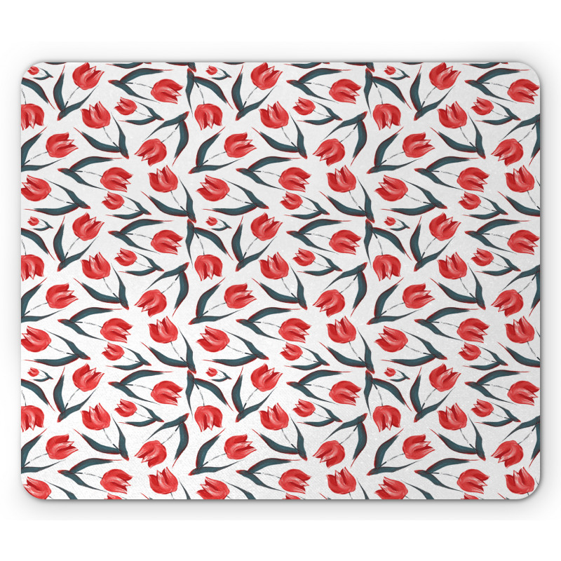 Vintage Inspired Tulips Mouse Pad