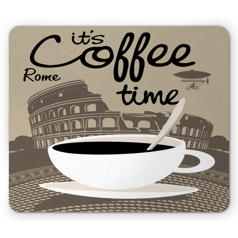 Rome Landmark Drink Cup Mouse Pad