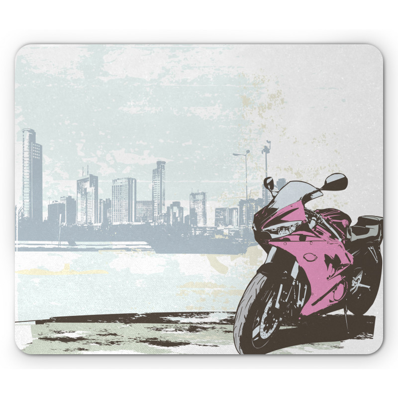 Motorbike by River Mouse Pad