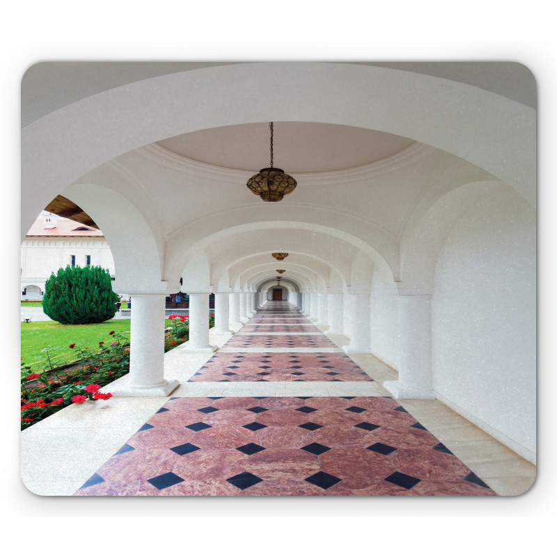 Arched Colonnade Hallway Mouse Pad